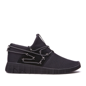 Supra Mens MALLI Low Top Shoes Black/black | US-49905